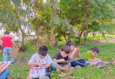吉峰分班-校園植物一起畫圖片